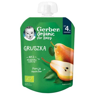 KAŠICA KRUŠKA ORGANIC PIRE 80 G GERBE