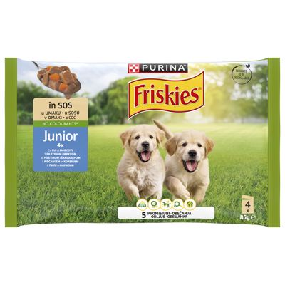 HRANA ZA PSE FRISKIES JUNIOR MULTIPACK PIL 4X85G