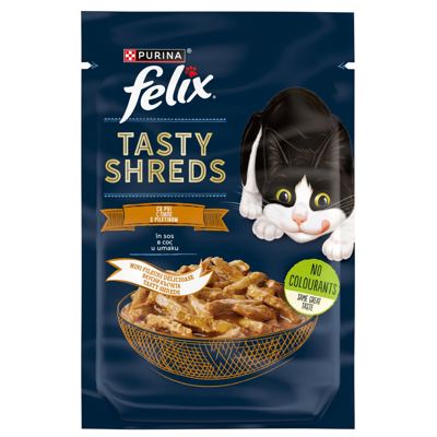 FELIX TASTY SHREDS PILETINA 80G