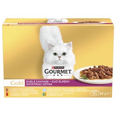 Gourmet Gold meso i riba 12x85 g OS