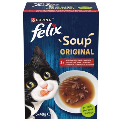 HRANA MAČ FELIX SUPA MPK MESO 6X48G