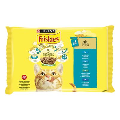 HRANA ZA MAČKE FRISKIES MM MP RIBA 4*85g ALCA