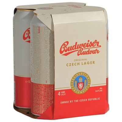 BUDWEISER LIM 4-PACK 0,5 (6)*