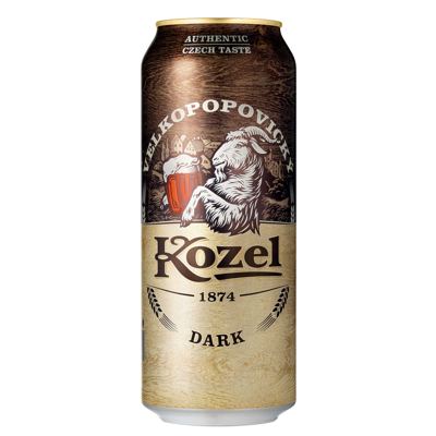 Pivo tamno Kozel limenka 0.5l