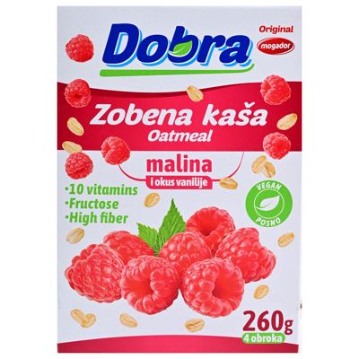 ZOBENA KAŠA 260G MALINA-VANILIJA -10/1-