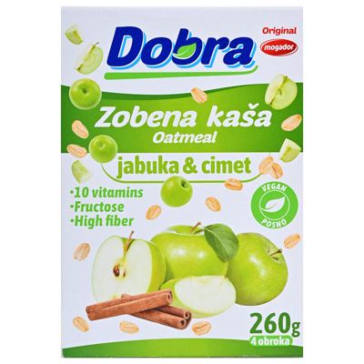 DOBRA ZOBENA KAŠA 260g JABUKA-CIMET
