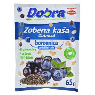 ZOBENA DOBRA KAŠA CHIA/BOROVNICA/CRNI RIBIZL 65g