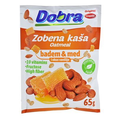 ZOBENA DOBRA KAŠA BADEM/MED/VANILIJA 65g