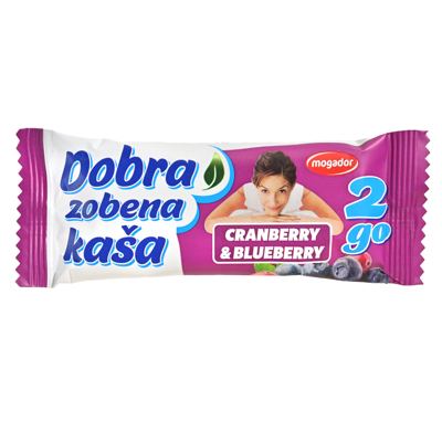 DOBRA ZOBENA KAŠA 2GO 40G CRANBERRY&BLUBERRY