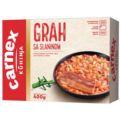CARNEX GRAH SA SLANINOM 400g