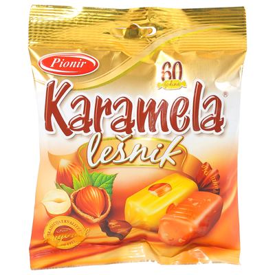 LEŠNIK KARAMELA 100G PIONIR