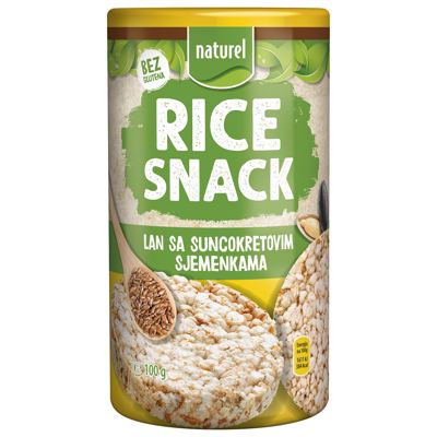 GALETE PIRINČA SA LANOM I SUSAMOM 100G NATUREL