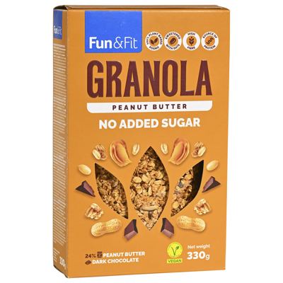 GRANOLA KIKIRIKI PUTER FUN&FIT 330G