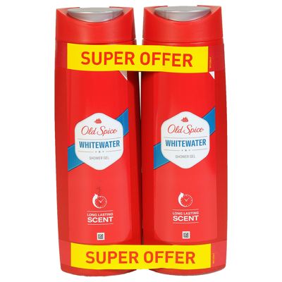 GEL OLD SPICE WHITEWAT.2x400ml