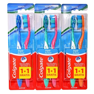 COLGATE CETK.TRIPLE ACTION 1+1