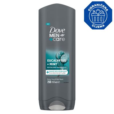 DOVE GEL 250 ML EUCALYPTUS I MINT MEN