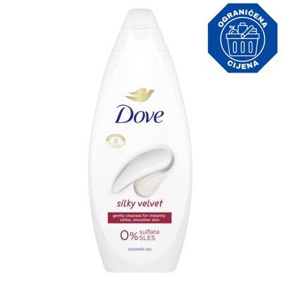 Gel za tusiranje DOVE 0250 W silky velvet