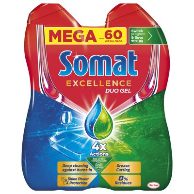 SOMAT GEL 2X540 ml EXCELLENCE 60 PR.
