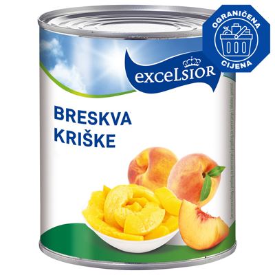 KOMPOT BRESKVA REZ 820/490 g EXCELS