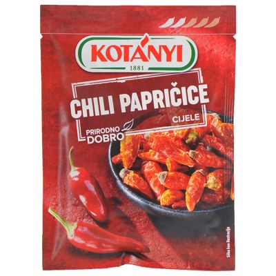 ZAČIN CHILI PAPRIČIC E CIJELE 8 g KOT.