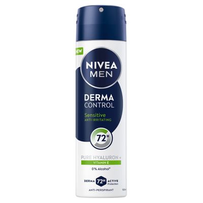 N-NIVEA DEO SPRAY 150ML MEN DERMA CONTROL SENSITIVE