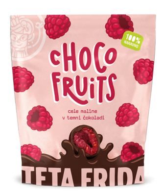 COKOLADNE KUGLICE OD MALINE U TAMNOJ COKOLADI 100 G