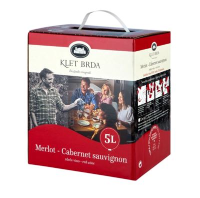 MERLOT - CABERNET GORIŠKA 5L SUHO 2023 -4/1-