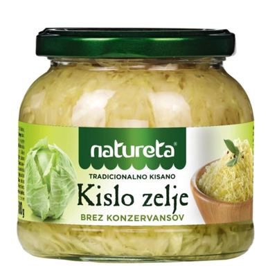 KUPUS KISELI 530g NATURETA ocijeđene mase 300g