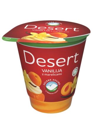JOGURT S VANILIJOM I MARELICOM 4,9%m.m. 150g zelene doline
