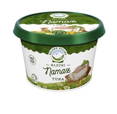 MLIJEČNI NAMAZ S TUNOM 150g zelene doline