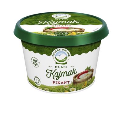 KAJMAK PIKANT 150 G ZELENE DOLINE MLEKARNA CELEIA