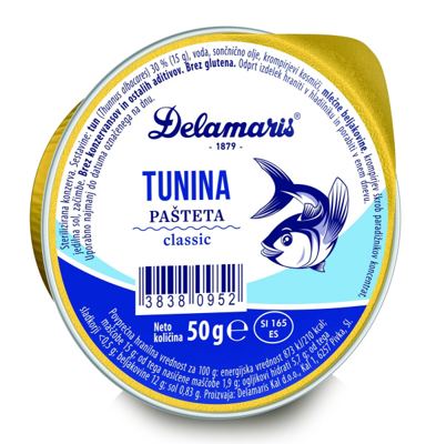 PAŠTETA OD TUNE CLASSIC 50G DELAMARIS -20/1