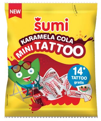 ŠUMI KARAMELA MINI TATOO COLA 80g