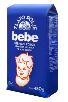 BEBE GRIZ DJ.HRANA 450G+ŽLIČICA GR.