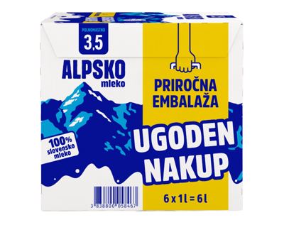 MLIJ.UHT ALPSKO 3,5% 6x1 L