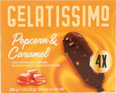 SLAD GELATISSIMO POPC KARAM 4X72 ml