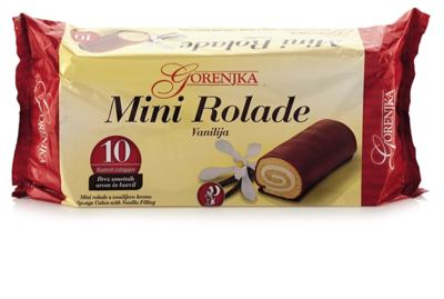 GORENJKA ROLADE MINI VANILIJA 280G