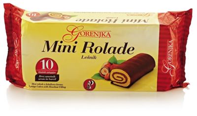 Mini Rolls Lješnjak – Gorenjka – 10 x 28 g