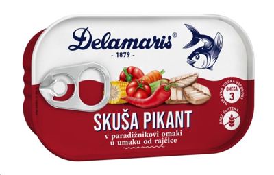 Delamaris Skuša Pikant s povrćem 125g