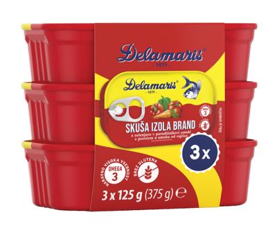 RIBA S POVRĆEM 3X125 g IZOLA