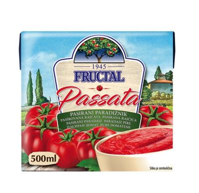 N-RAJČICA FRUCTAL 500G PASIRANA TOMATO -12/1-