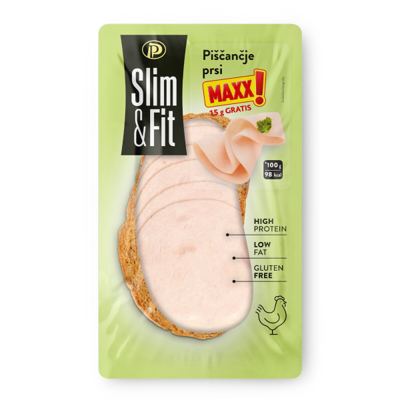 Perutnina Pileća prsa 100g narezak
