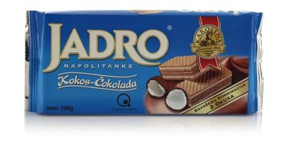 JADRO VAFEL KOKOS ČOKOLADA 200g