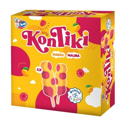 SLADOLED KONTIKI M4 4x70ml MANGO MALINA LEDO