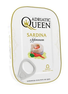 SARDINA S FEFERONOM 105 G ADRIATIC QUEEN SARDINA POSTIRA