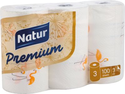RUČNIK PAP NATUR PREM PRINT 3/1 3SL