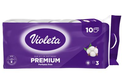 VIOLETA TOALETNI PAPIR 10/1 3-SL. NATURAL