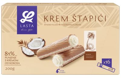 LASTA KREM ŠTAPIĆ KOKOS 200 GRAMA