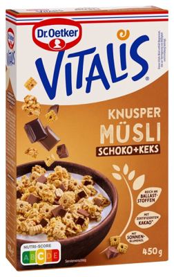 MUSLI DR OETKER VITALIS 430G ČOKO KEKS -8/1-
