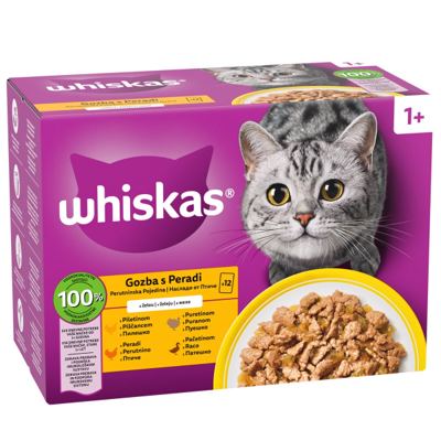 Whiskas Hrana za mačke perad 12x85g